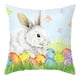 thumbnail image 3 of 6CM Funda de almohada de Pascua de 45x45cm, funda de almohada cuadrada suave y cómoda, 3 of 5
