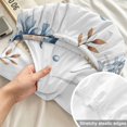thumbnail image 4 of King Size Fitted Sheet Set - Jellyfish Coastal 3 Piece Bedding Sets 16" Deep Pocket Fitted Sheet with 2 Pillowcases, Summer Beach Coral Starfish Ocean Brushed Microfiber Hotel Luxury Bed Sheets, 4 of 9