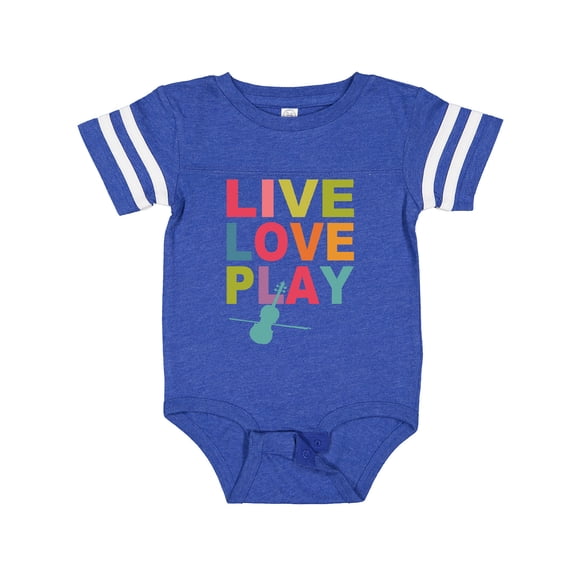 Inktastic Live Love Play Violin Girls Baby Bodysuit