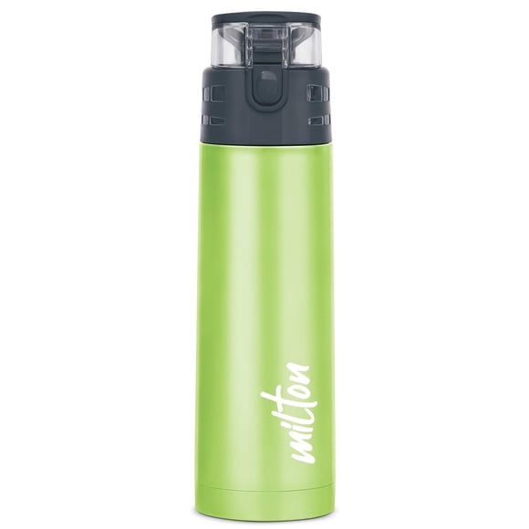 Atlantis 900 Thermosteel Water Bottle - 750ml, Green | 24 Hours Hot & Cold - Vacuum Insulated Coffee Flask For Sports, Travel | Leakproof, Double Wall, Easy Grip, Rust Proof, Easy To Carry