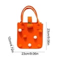 thumbnail image 3 of MORESEC Home Felt Easter Carrot Treat Bag Candy Pouch Orange Shape Party Favor for Egg Hunts Spring 9.1x9.1x4.7in, 3 of 6