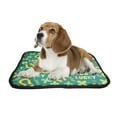 thumbnail image 2 of PKQWTM St Patrick'S Day Clover Branch Horseshoe Quatrefoil Pet Dog Cat Bed Pee Pads Mat Cushion Potty Dogs Blankets Crate Bed Kennel 14x18 inch, 2 of 3