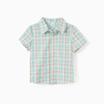 thumbnail image 5 of PatPat Family Matching Green Plaid Shirt or Ruffle Sleeves Bow Side Wrap Bottom Dress with Hidden Snap, 5 of 5