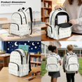 thumbnail image 3 of DISNIMO Rabbit Floral Printed Backpack for Kids with Lunch Bag & Pencil Pouch, 3 Pcs School Backpack Set for Middle High School Students, 17 Inch Lightweight School Bag Travel Daypack, 3 of 7