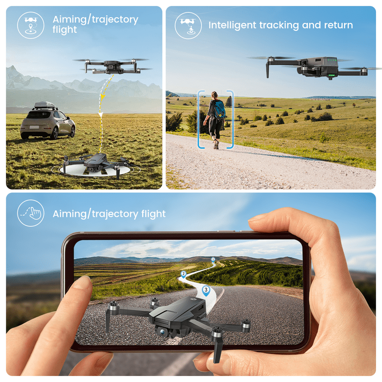 Amazon.com: X-shop GPS Drone with 4K Camera for Adults, Brushless Motor  Foldable FPV RC Quadcopter with 10000 Feet Control Range, Auto Return,  Follow 
