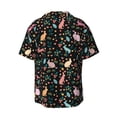 thumbnail image 2 of Vsdgher Cute Rabbit And Flower Print Men's Wrinkle Free Untucked Cuban Shirt Business Casual Button Down Shirts Short Sleeve Shirt, 2 of 7