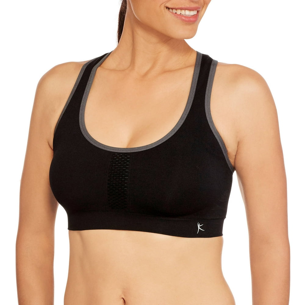 Danskin Now Women's Seamless Mesh Racerback Sports Bra