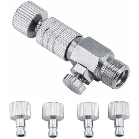 2 Raccords Rapides 1/8 NPT Pour Paintball Airsoft – Vannes Slide Check Pour Ligne Distant
