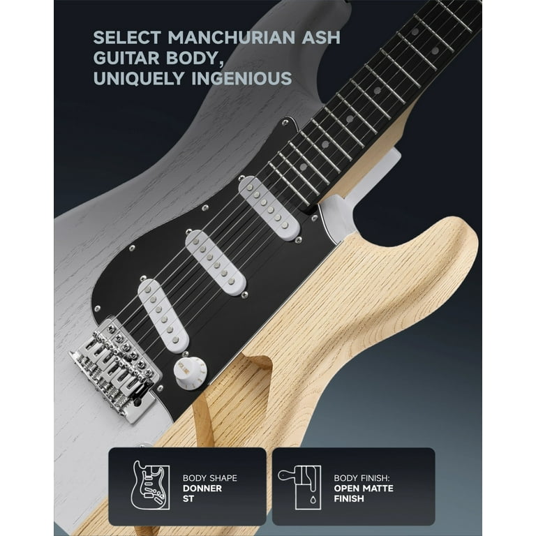 Donner 39'' DST-400 Seeker Series Electric Guitar Kit, Alder Body