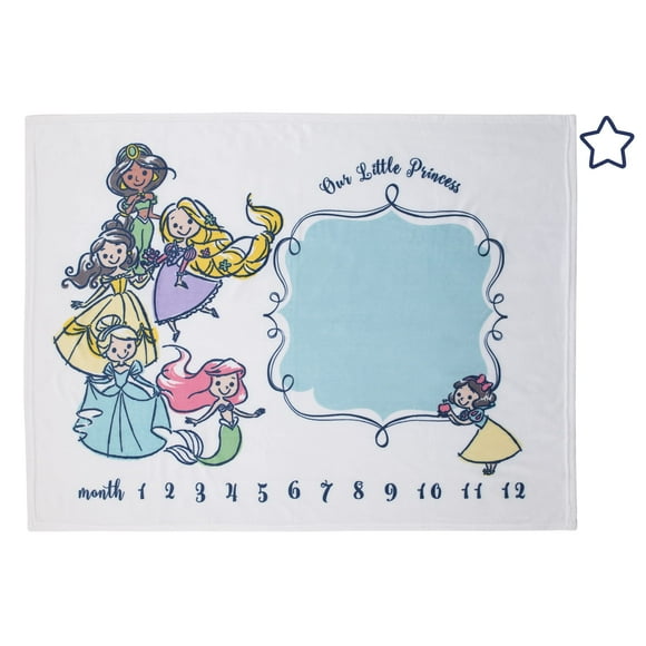 Manta para bebé Disney Princess Super Soft Milestone 100 x 125 cm