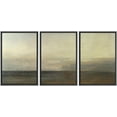 thumbnail image 2 of PixonSign Framed Wall Art Set Paint Stroke Sea Nature Landscape Graffiti Patterns Artwork Neutral Minimalism Bohemian Multicolor Cool Modern Prints for Home Decor - 24"x36"x3 Panels Black, 2 of 5