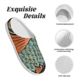 thumbnail image 5 of Yiaed Rich Fish Print Slippers Fuzzy Warm Cozy Slippers Non Slip House Slippers For Indoor Outdoor Slippers House Slippers-13, 5 of 7