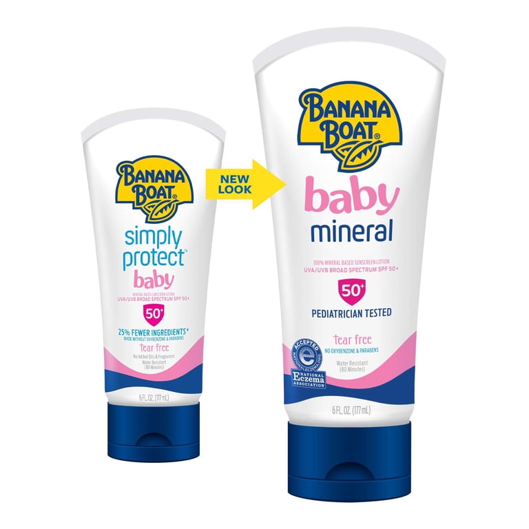 Banana Boat Simply Protect Baby Mineral Sunscreen SPF 50, Twin Pack photo 4