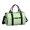Green and White Checkered Pattern, variant on Blue and White Checkered Pattern Gym Bag with Shoe Compartment, Weekender Bag with Wet Pocket and Trolley Sleeve, Water Resistant Gifts Ideas for Gym Travel Weekend,17.3 X 11.8 X 7.5 Inches