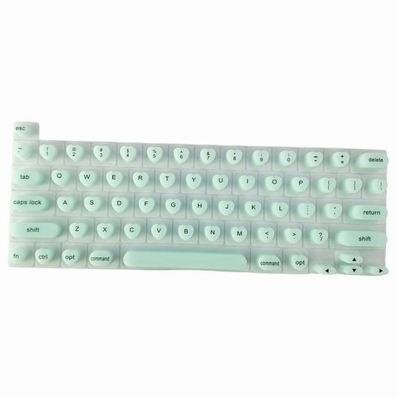 Silicone Keyboard Film Protective Cover Portable Long Nails Typing Keyboard Protect Silicone Pad Easy Typing Green,1 * Silicone Keyboard Film,Green