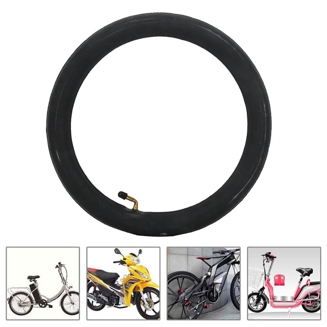 Bike Inner Tubes, Replacement Bicycle Butyl Rubber Tubes with Metal Bent Valve, for e Bike, Electric, Mountain Bike