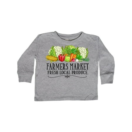 

Inktastic Farmers Market Fresh Local Produce Gift Toddler Boy or Toddler Girl Long Sleeve T-Shirt