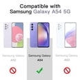 thumbnail image 2 of JETech Matte Case for Samsung Galaxy A54 5G 6.4-Inch, Frosted Translucent Back Protective Slim Phone Cover, Anti-Fingerprints (Lilac), 2 of 6