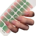 thumbnail image 1 of 16 Pcs/Set Gradient Semi-Cured Gel Nail Strips Patch Waterproof Adhesive Wraps Full DIY, 1 of 7
