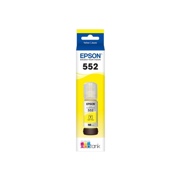 Epson 552 - 70 ml - High Capacity - yellow - original - ink refill - for EcoTank ET-8500, ET-8550; EcoTank Photo ET-8550 All-in-One Supertank Printer