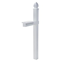 Architectural Mailboxes Whitley 4x4 Slip Over Plastic, Mailbox Post in White