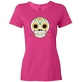 thumbnail image 3 of Inktastic Día de los Muertos Skull with Flower Women's T-Shirt, 3 of 5