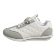 thumbnail image 5 of Womens Trainer Running Walking Shoes Casual Anti Slip Retro Fashion Quilted Low Wedge Sneakers Lace up Athletic Tennis Shoes, 5 of 6