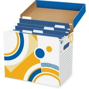 Trend T7001 File Storage Box - External Dimensions: 12.3" Width x 8" Depth x 10.3"Height - Media Size Supported: Letter - For File - 1 Each