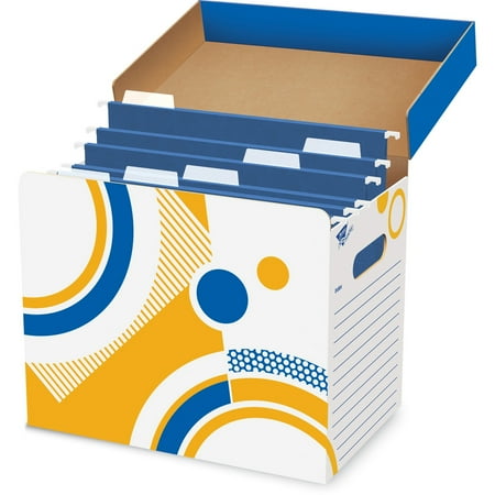 Trend T7001 File Storage Box - External Dimensions: 12.3" Width x 8" Depth x 10.3"Height - Media Size Supported: Letter - For File - 1 Each