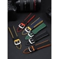 thumbnail image 4 of Correa de reloj de silicona suave para hombre, correa de reloj de nailon y caucho fluorado de 20, 22, 23 y 24 mm para Tudor, Breitling, Citizen, Tissot, 4 of 5