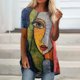 thumbnail image 2 of Blusa de manga corta con cuello redondo de verano para mujer Pompotops hkajfhjk463302, 2 of 5