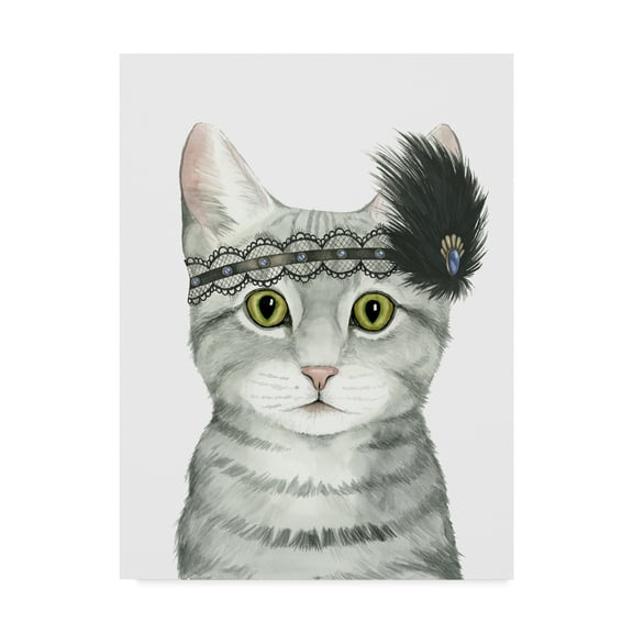 Trademark Fine Art 'Downton Cat III' Canvas Art by Grace Popp