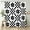 Black and White, variant on NEONWE Orange Checkered Floral Shower Curtain Cute Flower Funny Modern Minimalist Pattern Bathroom Shower Curtain Decor, Polyester Waterproof Fabric with 12 Pack Plastic Hook 72" X 72"