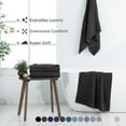 thumbnail image 2 of Martex 2-Pack Bath Sheet Set | 100% Cotton Extra Large 33" x 65" Towels | Black, 2 of 4
