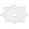 thumbnail image 4 of Ekena Millwork CMP24AL-04000 24 Po OD x 4 Po ID Carré Axel Architectural Grade PVC Contemporain Médaillon de Plafond, 4 of 4