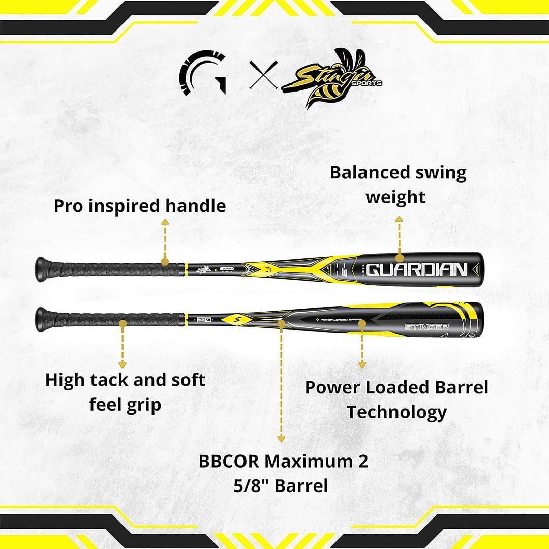 Guardian Baseball X Stinger The Guardian BBCOR 2 5/8" Aluminum Baseball Bat Drop -3