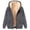 Dark Gray, variant on Unisex Heart Sketch Print Zip Up Sherpa Lined Hoodie Long Sleeve Warm Fleece Jacket With Pockets 1pc M-3XL True To Size