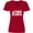 Red, variant on Inktastic Atlanta Skyline Grunge Women's V-Neck T-Shirt