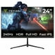thumbnail image 1 of Monitor gamer Yeyian YMF-FP24-M1 de 24 pulgadas, Full HD (1920 x 1080) Fast IPS, 240Hz, Freesync, G-sync, Hdr, Vesa 75 * 75, Hdmi 2.0, Displayport, 1 of 7
