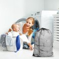thumbnail image 1 of Harpily Extra Large Travel Dirty Clothes Mesh Laundry Bag Machine Washable Drawstring Laundry Bag, 1 of 4