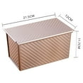 thumbnail image 3 of Non Stick Steel Baking Tray for Cake Bread French Style Bakeware with Lid Durable Proof Easy Clean Oven, 3 of 8