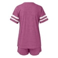 thumbnail image 3 of KaLI_store Biker Short Sets Women 2 Piece Outfits Two Piece Outfits Women Summer Shorts Sets 2 Piece Sleeveless Matching Crop Top and High Waisted Shorts Purple,L, 3 of 5