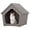 Gray, variant on Bifanuo Weatherproof Outdoor Cat House - Insulated Resin Shelter for Indoor & Feral Cats