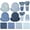 Dusty Blue, variant on 175 Pcs Ivory Paper Plates and Napkins Disposable Tableware for 25 Guests Include Scalloped 9" & 7" Plates Napkins Cups Forks Knives Spoons for Wedding Bridal Baby Shower Birthday Party
