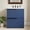 Blue, variant on 30" Fluted Design Bathroom Vanity with Storage, Modern Minimalist Bathroom Vanity with Soft Close Drawers, Freestanding Storage Cabinet with Ceramic Sink for Bathroom, Blue