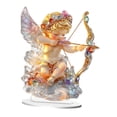 thumbnail image 3 of Estatua de Caballo Acrílica Decorativa Figura Ángel 2D Adorno de Mesa Coleccionable para Oficina Estudio Hogar Sala de Estar 19cmx20cm Adecuado para R, 3 of 9