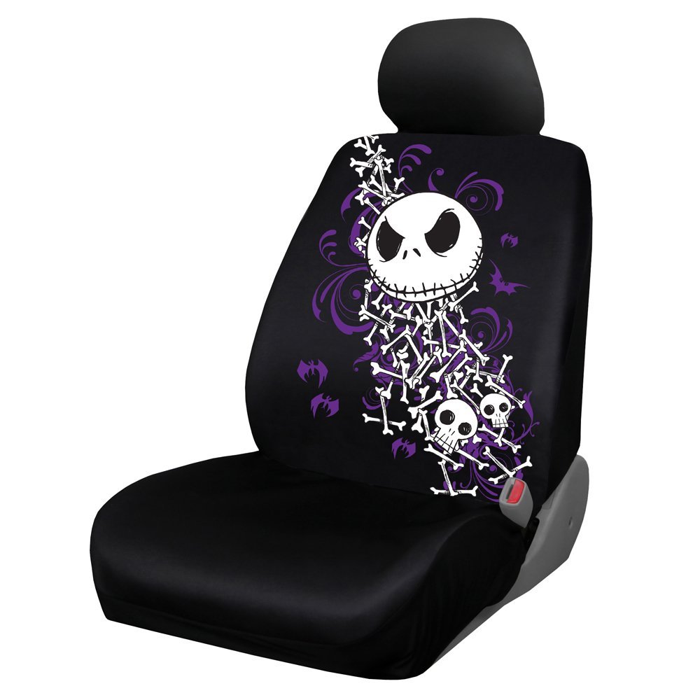 YupbizAuto Brand New Design Nightmare before Christmas Jack Skellington Car Truck SUV Seat Covers Floor Mats Accessories Set - image 3 of 10