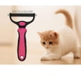 thumbnail image 5 of Herramienta de aseo para mascotas: rastrillo de doble cara para el subpelo de perros y gatos - peine desenredante, 5 of 5