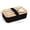 Black, variant on COM1950s Bento Box with Bamboo Lid, Compartmentalized Lunch Box for Adults, Portable Meal Prep Container with Built-In Utensils for Office, Commute and Outdoor Meals
