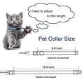 thumbnail image 4 of 2 Piezas Collar de Gato Reflectante con Campana, Collares de Seguridad Ajustables para Recién Nacidos para Cachorros o Gatitos Collares Verde JM, 4 of 5